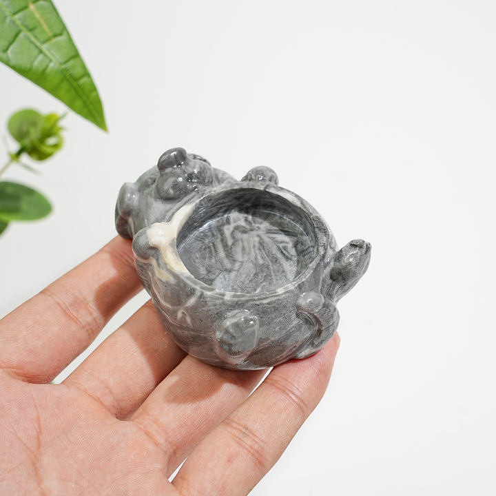 Natural Crystal Dog Shaped Bowl Carving