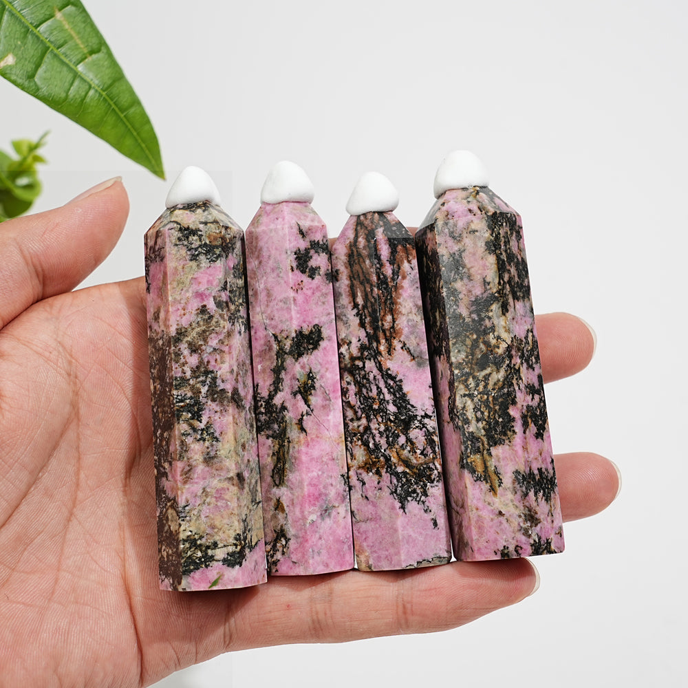 Natural Crystal Rhodonite point