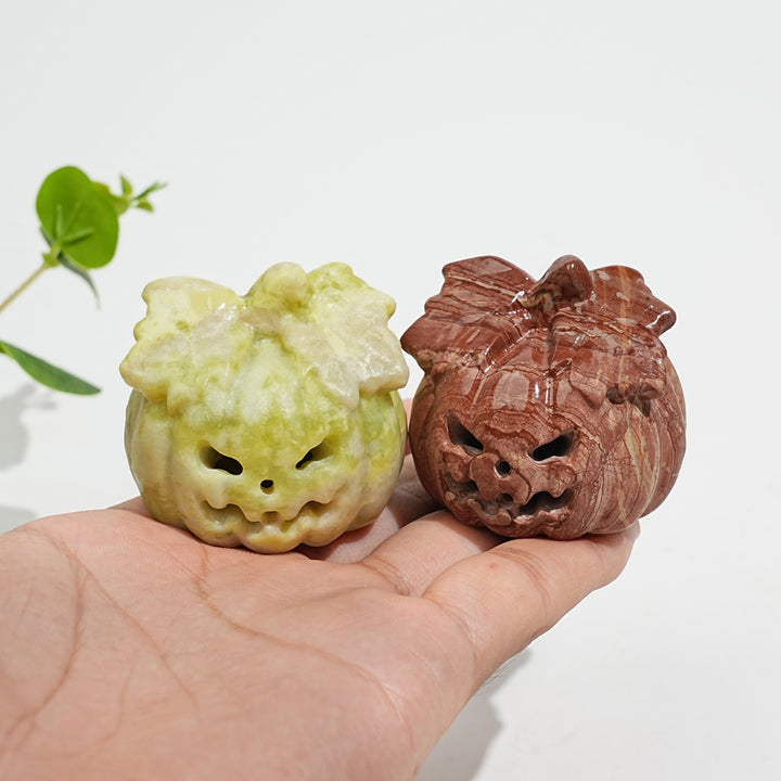 Natural Crystal Carving Hollow Pumpkin