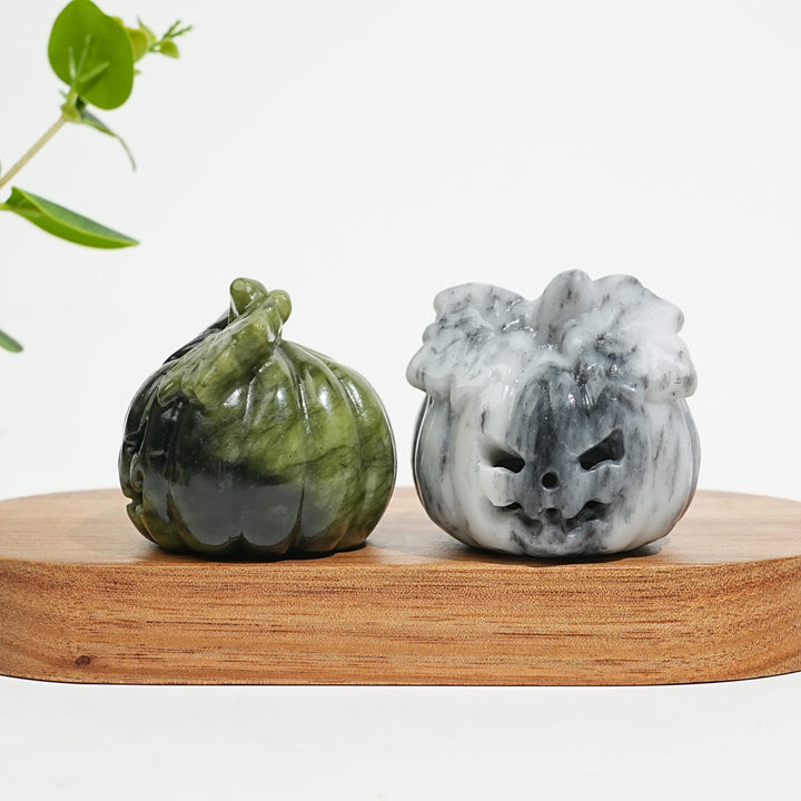 Natural Crystal Carving Hollow Pumpkin