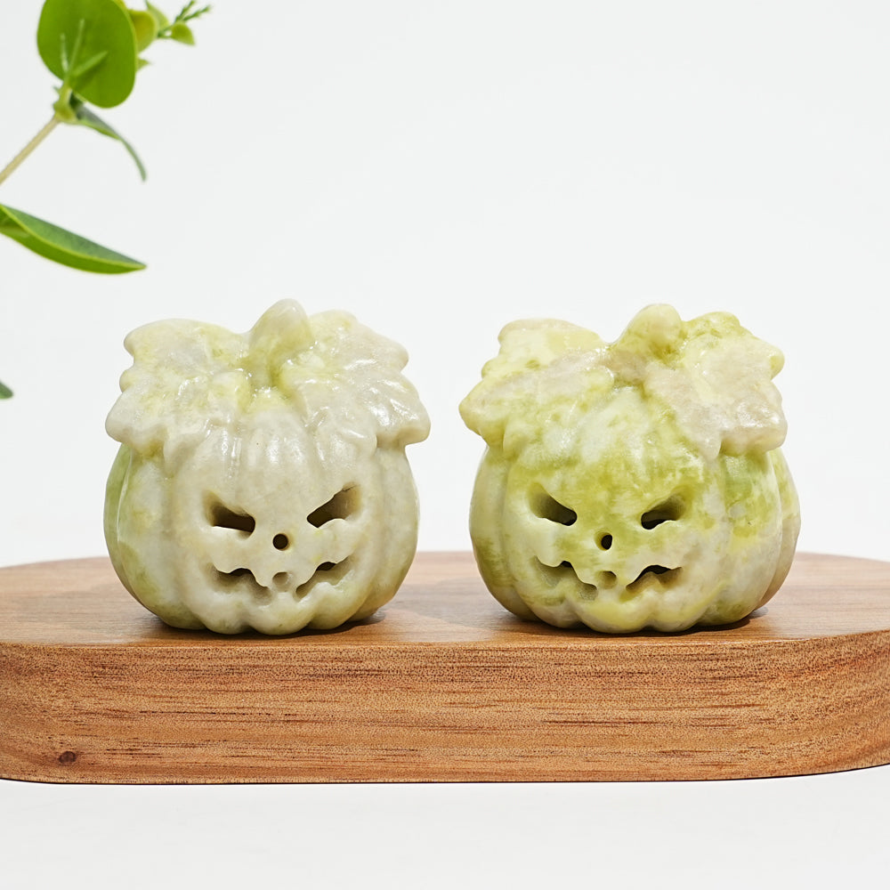 Natural Crystal Carving Hollow Pumpkin