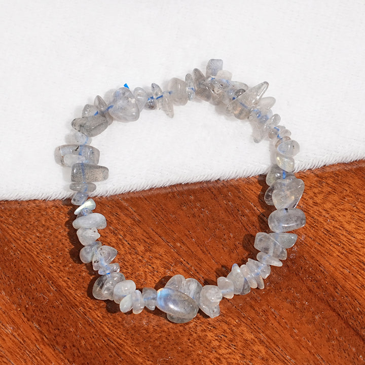 Natural Gemstone Elastic Stretch Crystal Mixed Chips Bracelet Bracelet