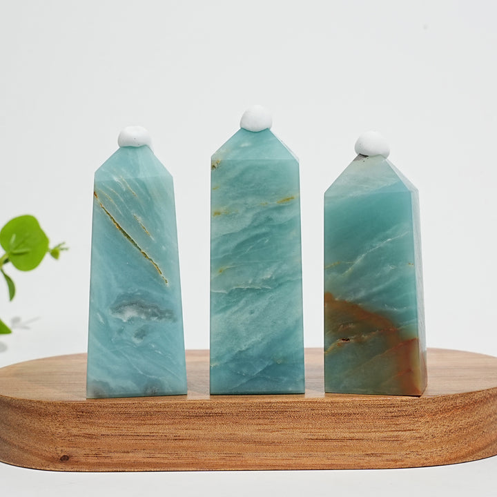 Natural Crystal Blue Quartzite Short Point