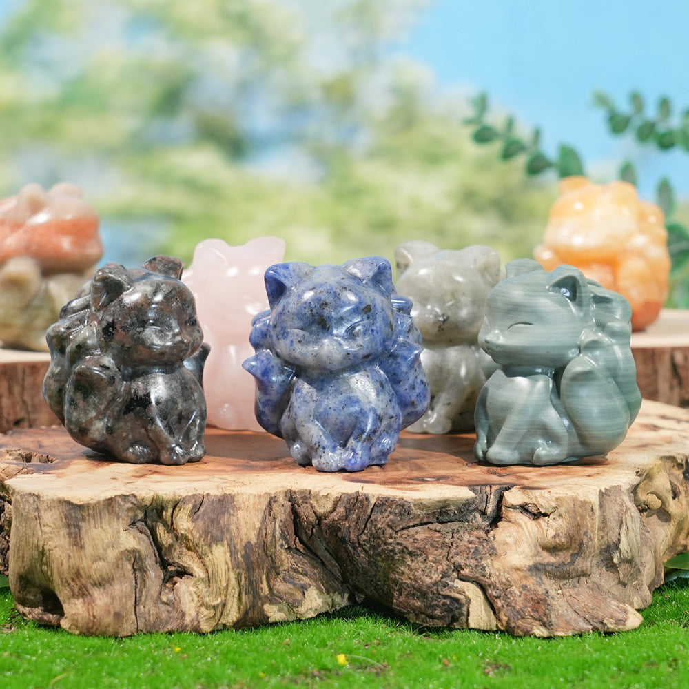 Natural Crystal Nine-Tailed Fox