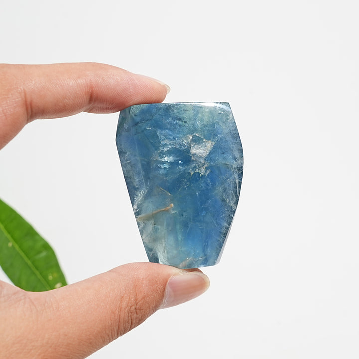 Natural Crystal Exquisite Blue Fluorite Freeform