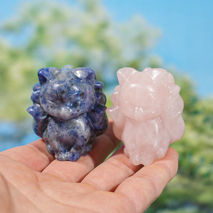 Natural Crystal Nine-Tailed Fox