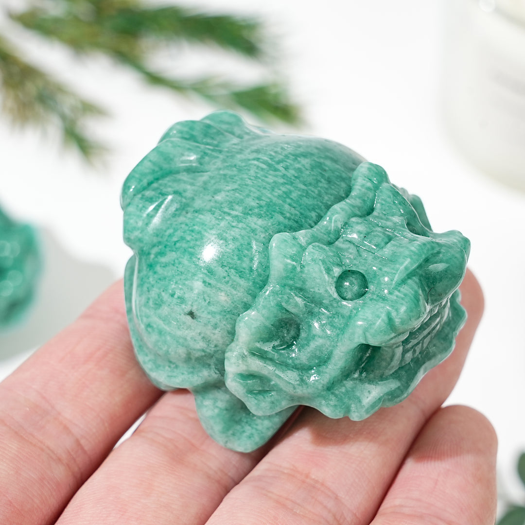 Natural Amazonite Dragon Turtle