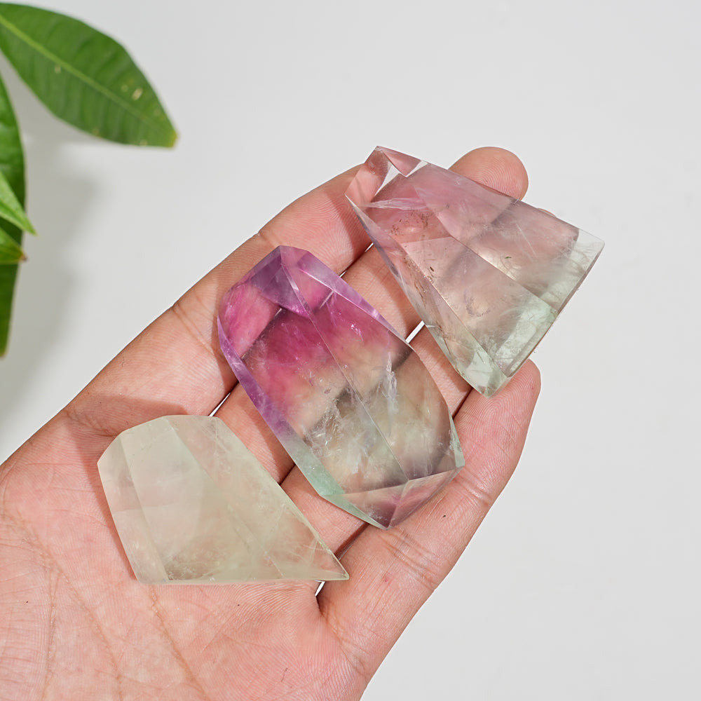 Natural Crystal Fluorite Freeform