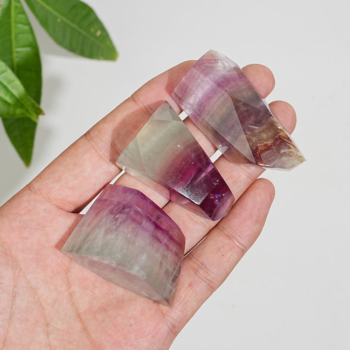 Natural Crystal Fluorite Freeform
