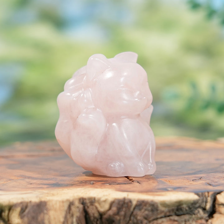 Natural Crystal Nine-Tailed Fox