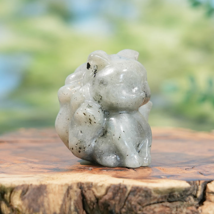 Natural Crystal Nine-Tailed Fox