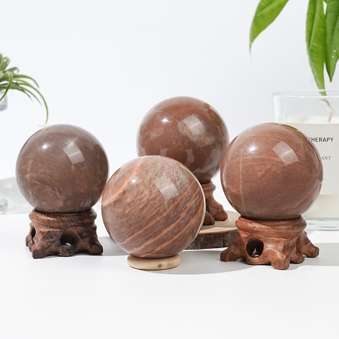 Natural Sunstone-Moonstone Sphere