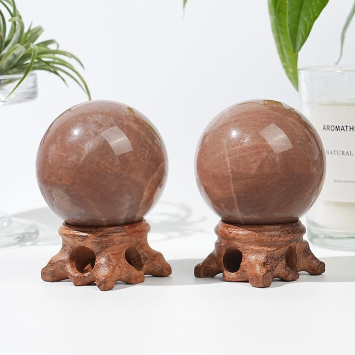 Natural Sunstone-Moonstone Sphere