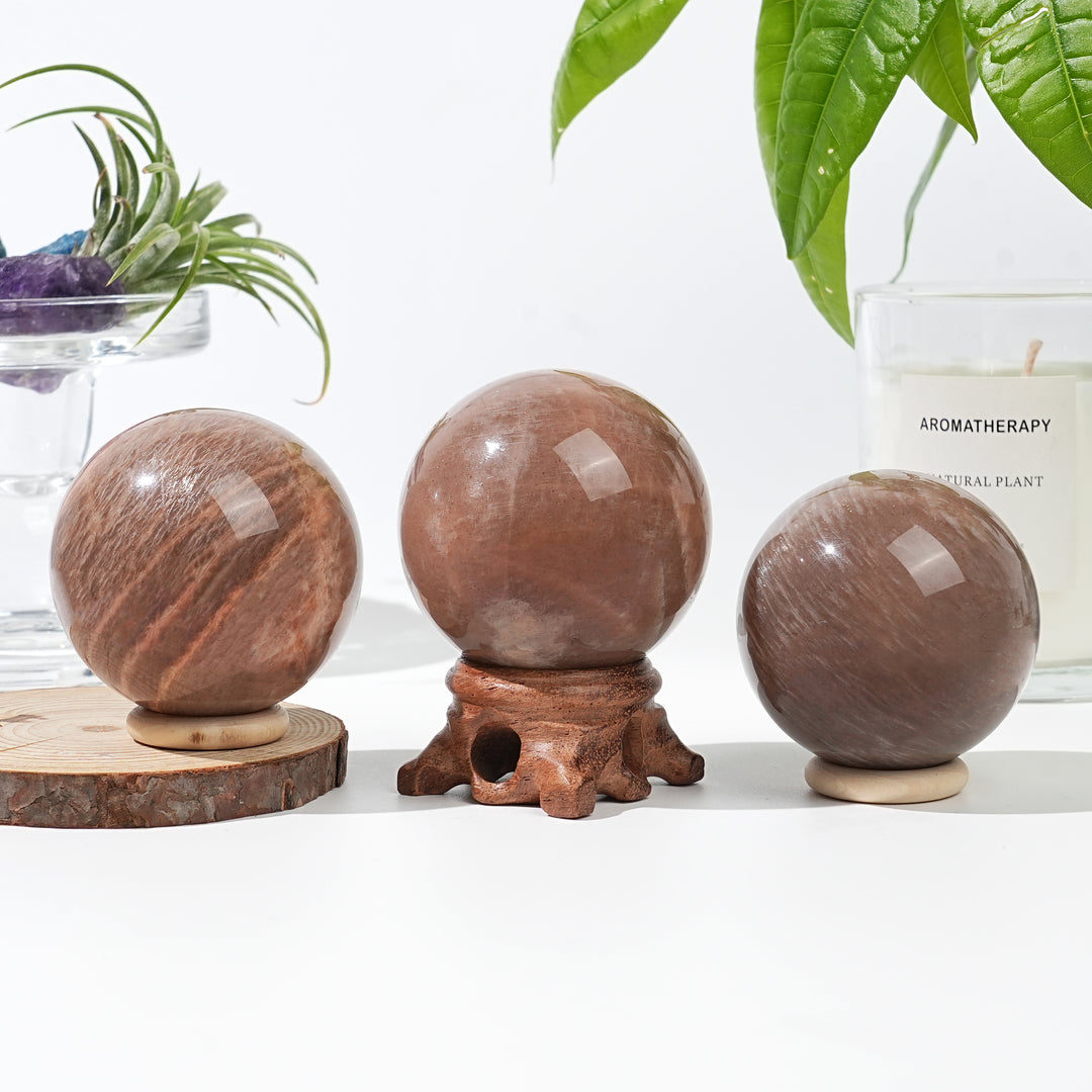 Natural Sunstone-Moonstone Sphere