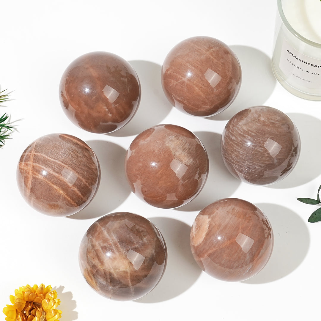 Natural Sunstone-Moonstone Sphere