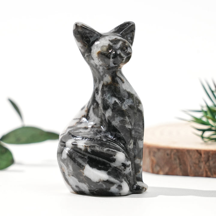 Natural Crystal Pixel Cat