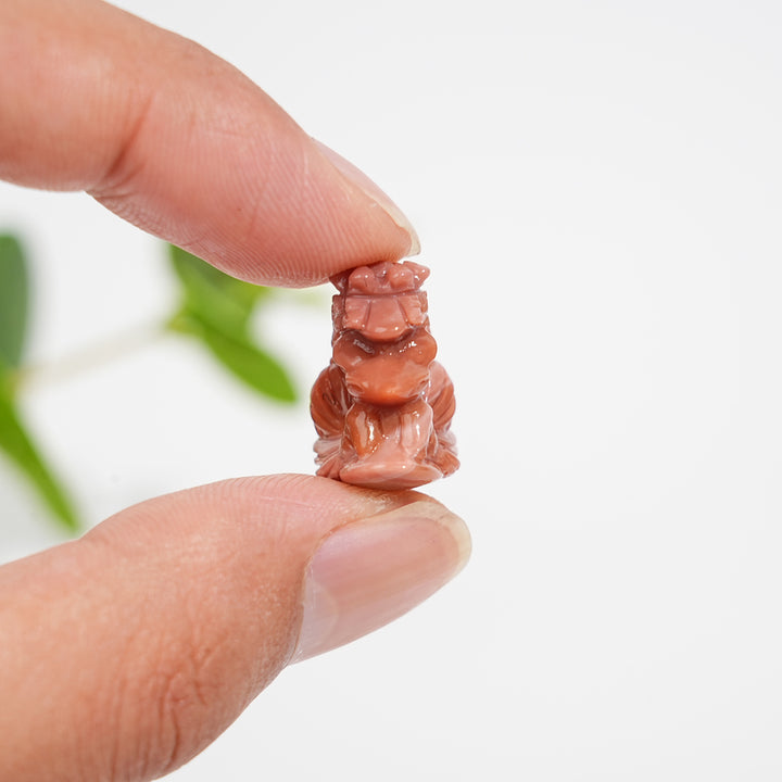 Natural Crystal Alashan Moon Fox Mini Carving