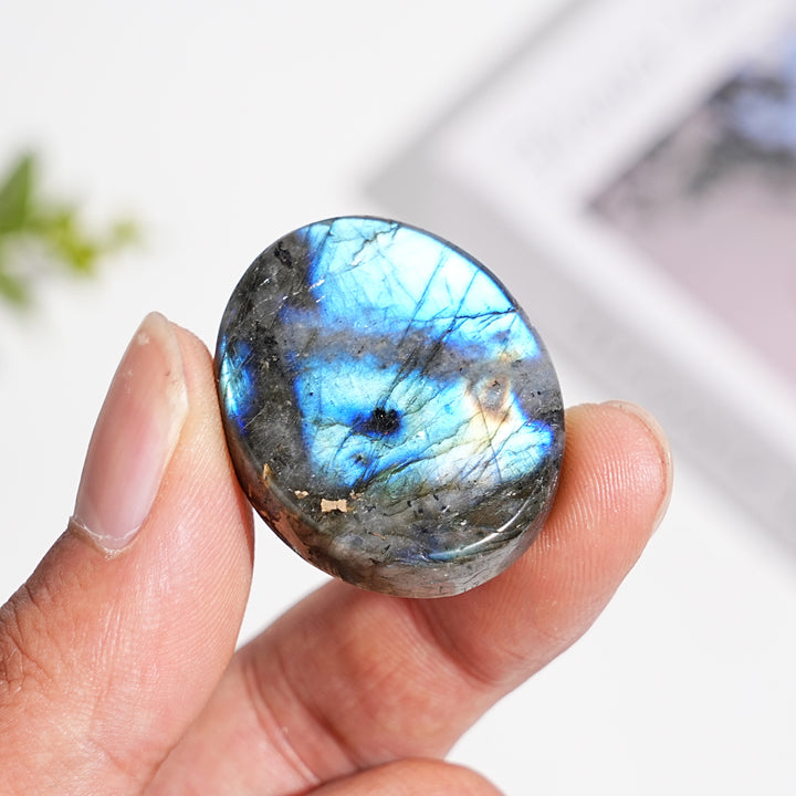 Natural Labradorite Carved Rose