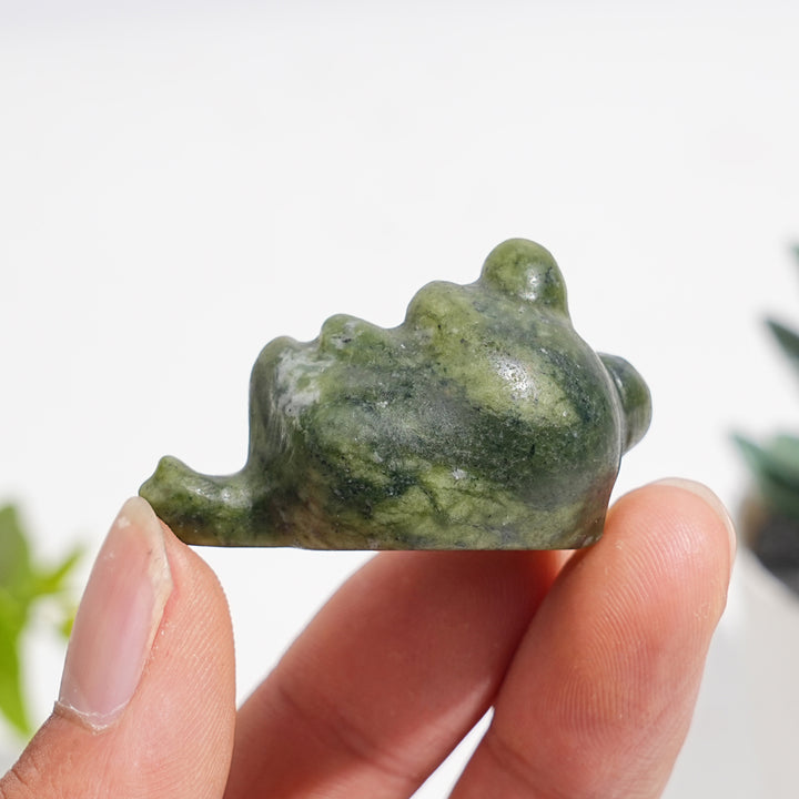 Natural Crystal Cute Frog Carving