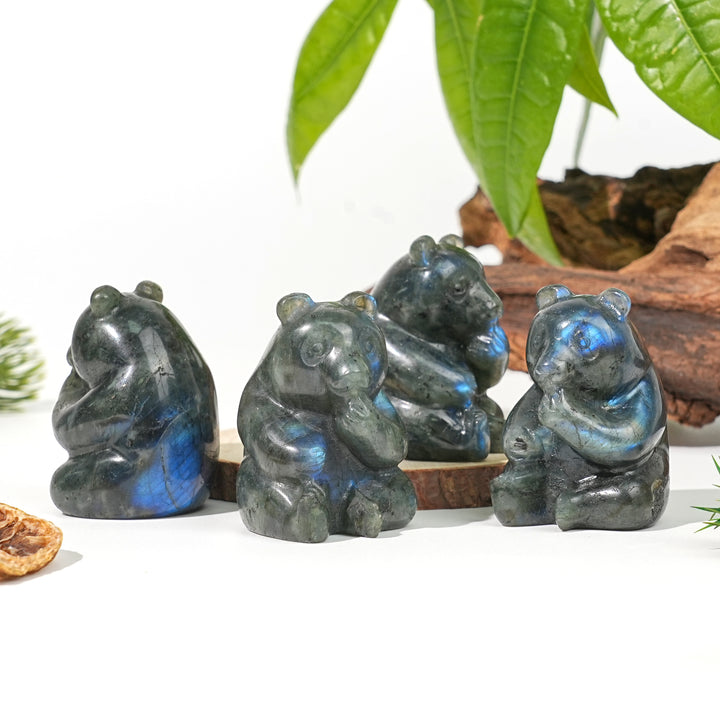 Labradorite Carving Panda