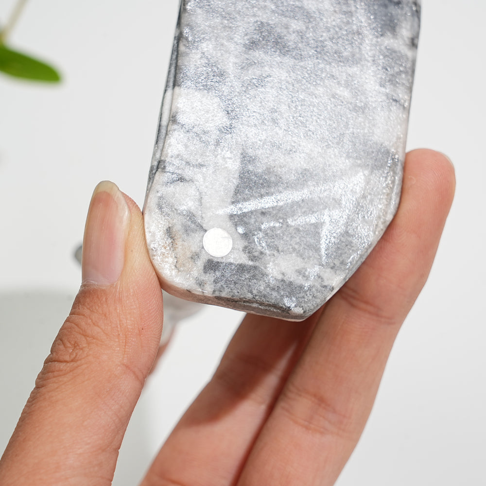 A Slightly Imperfect Natural Crystal Carving Greyhounds