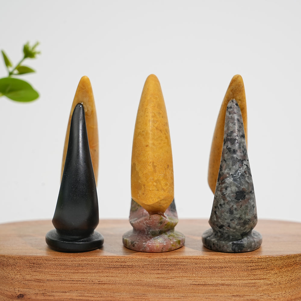Natural Crystal Carving Exquisite Sailboat