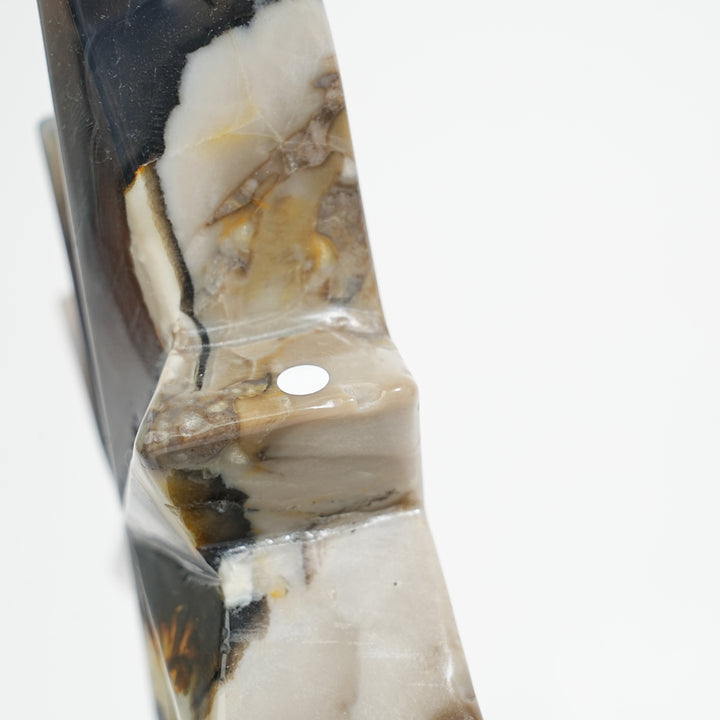 Unique,A Slightly Imperfect Natural Crystal Volcanic Agate North Star