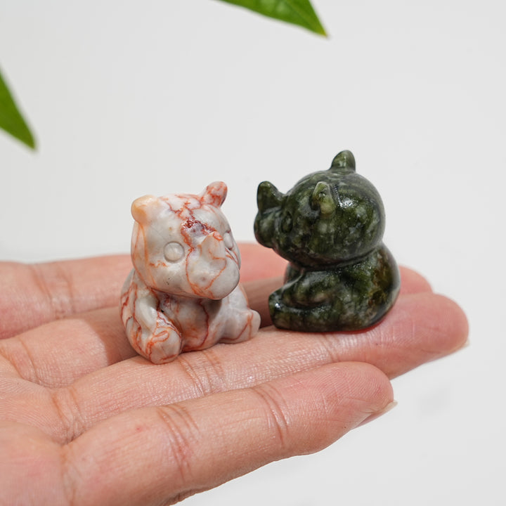 Natural Crystal Mini Rhinoceros Carving