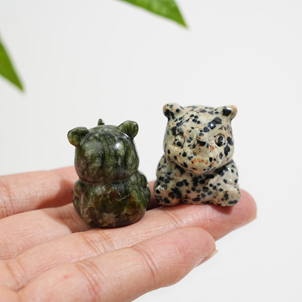 Natural Crystal Mini Rhinoceros Carving