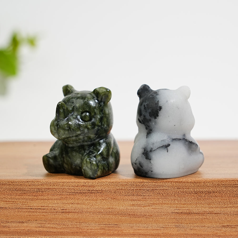 Natural Crystal Mini Rhinoceros Carving