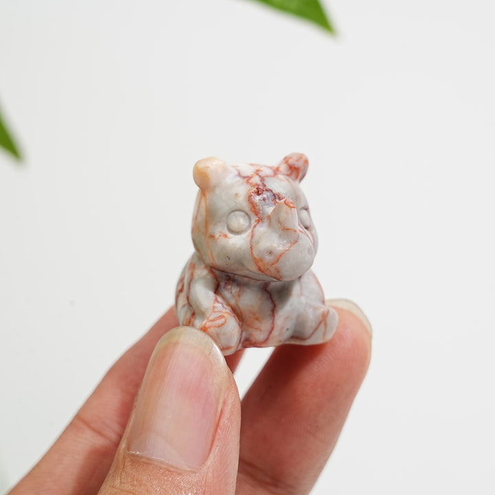 Natural Crystal Mini Rhinoceros Carving