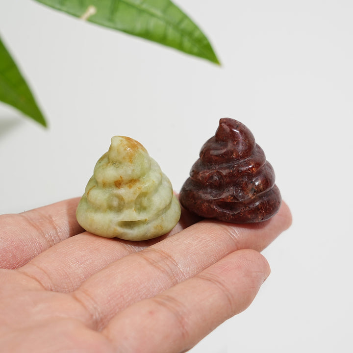 Natural Crystal Funny Poo Carving