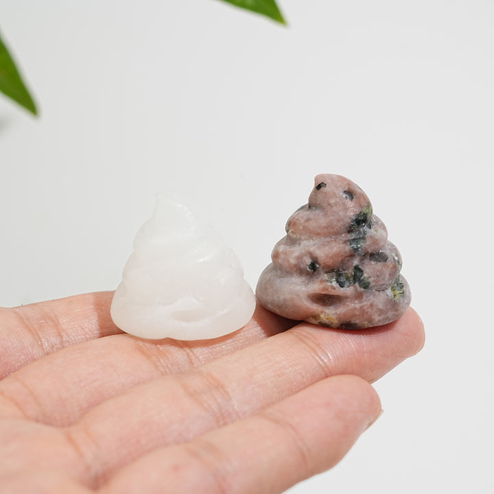 Natural Crystal Funny Poo Carving