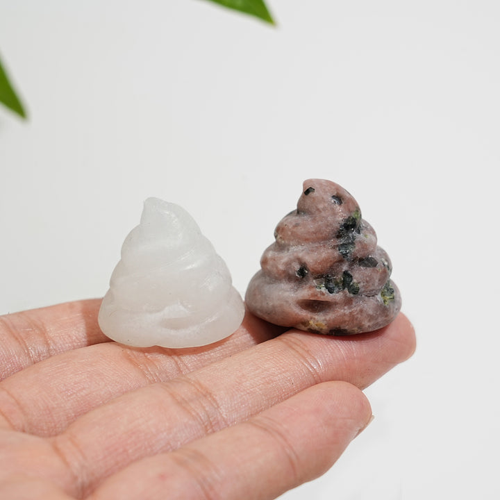 Natural Crystal Funny Poo Carving