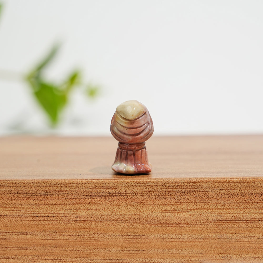 Natural Crystal Squirrel With Ghost Mini Carving