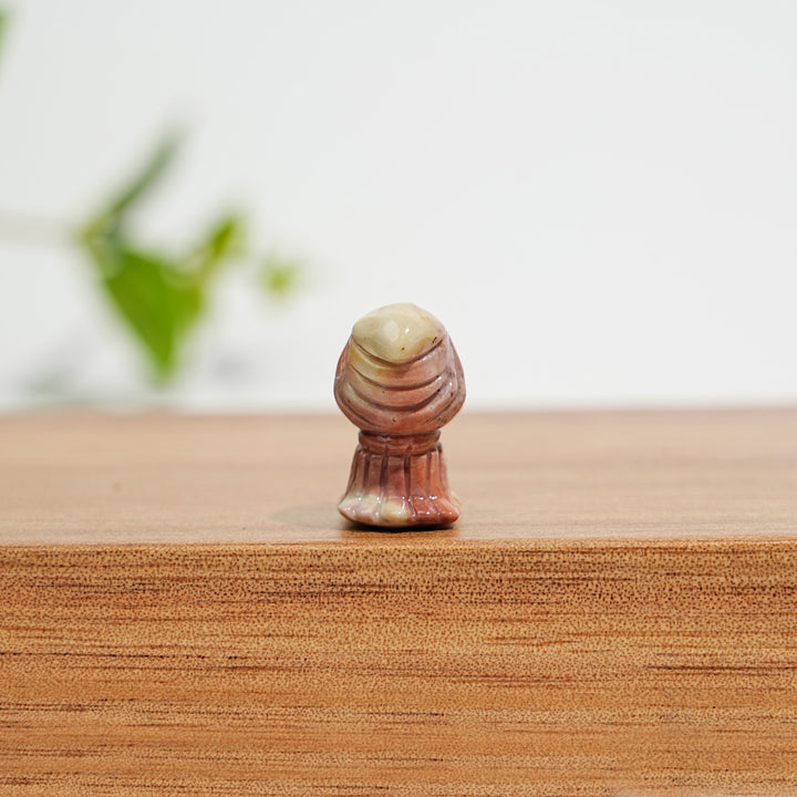 Natural Crystal Squirrel With Ghost Mini Carving