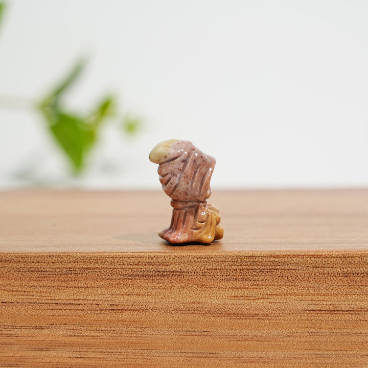 Natural Crystal Squirrel With Ghost Mini Carving