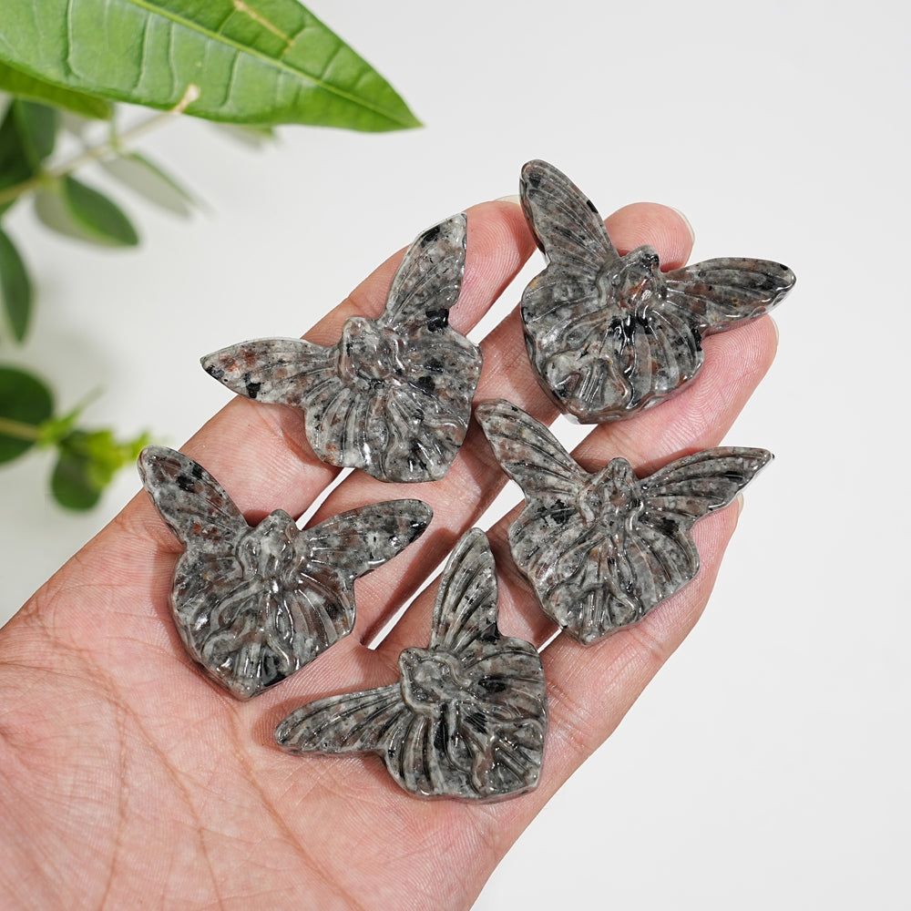 Natural Yooperlite Butterfly Fairy Carving