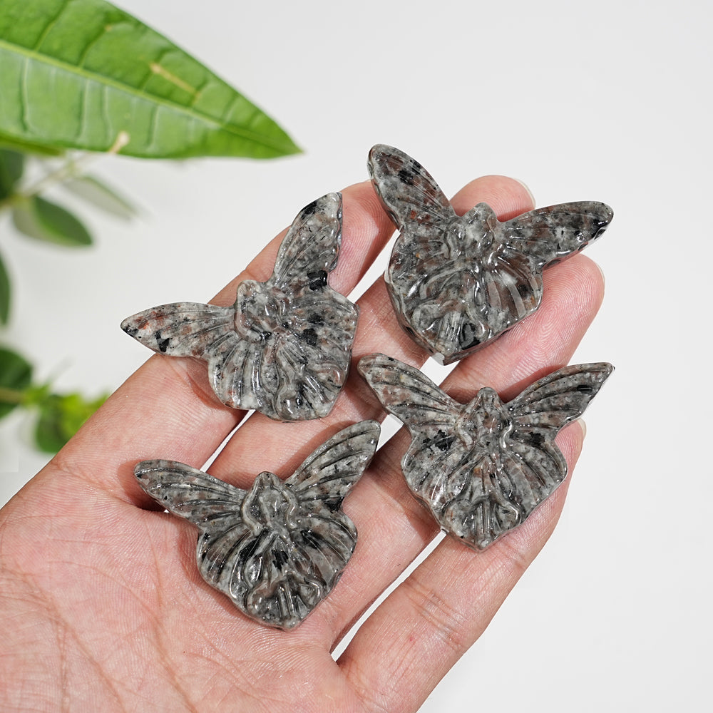 Natural Yooperlite Butterfly Fairy Carving