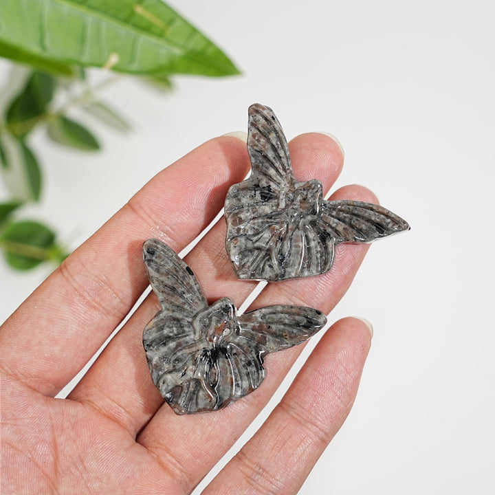 Natural Yooperlite Butterfly Fairy Carving