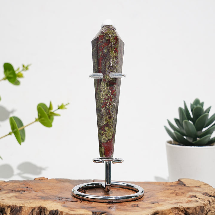 Natural Crystal Dragon Blood Stone Wand