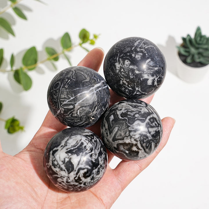 Natural Crystal Calcite Sphere