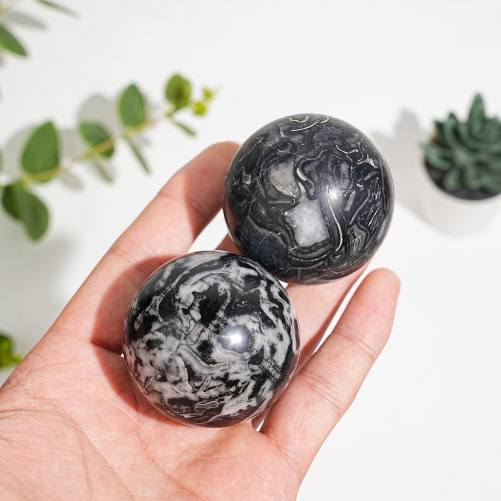 Natural Crystal Calcite Sphere