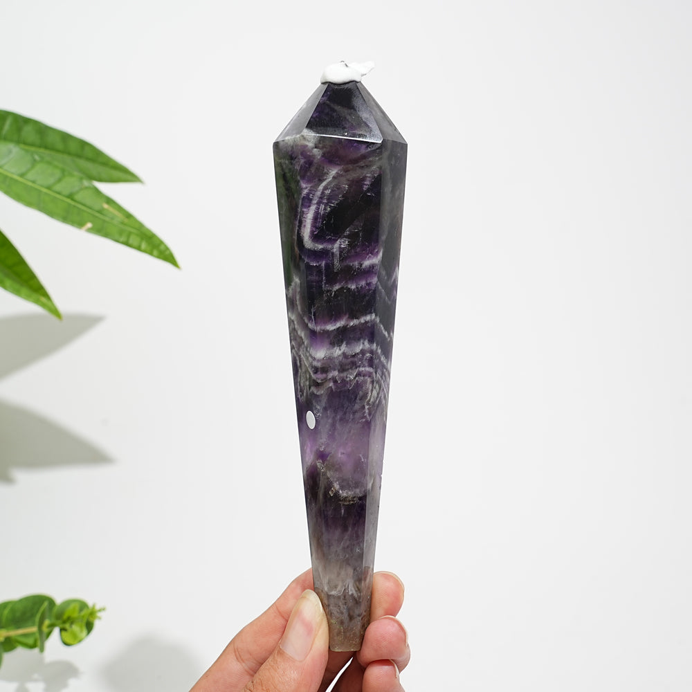 Unique,A Slightly Imperfect Natural Crystal Dream Amethyst Wand