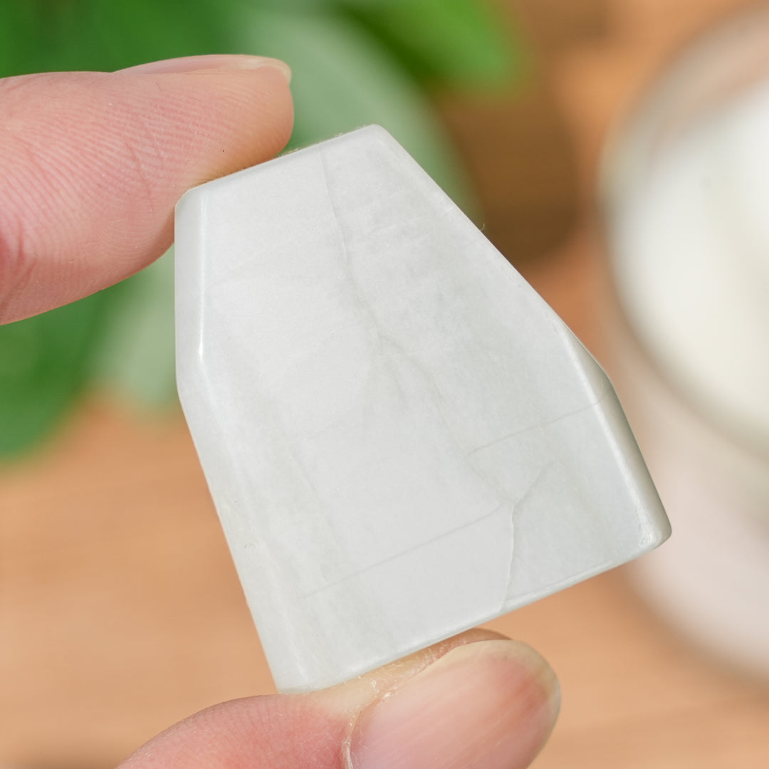 Natural Green Moonstone Freeform