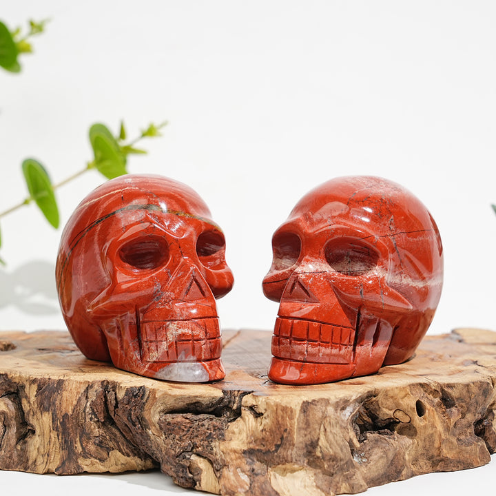Unique,Natural Crystal Red Jasper Skull