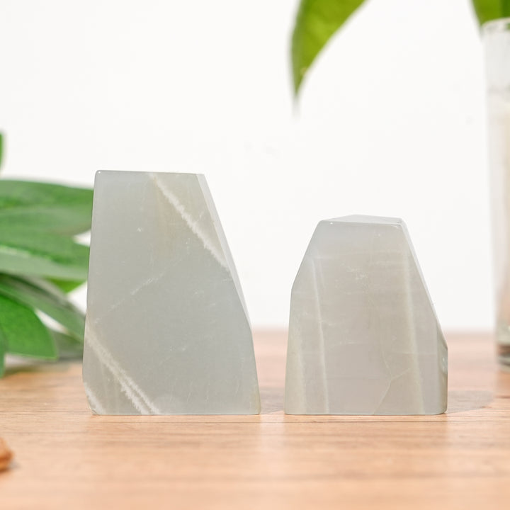 Natural Green Moonstone Freeform