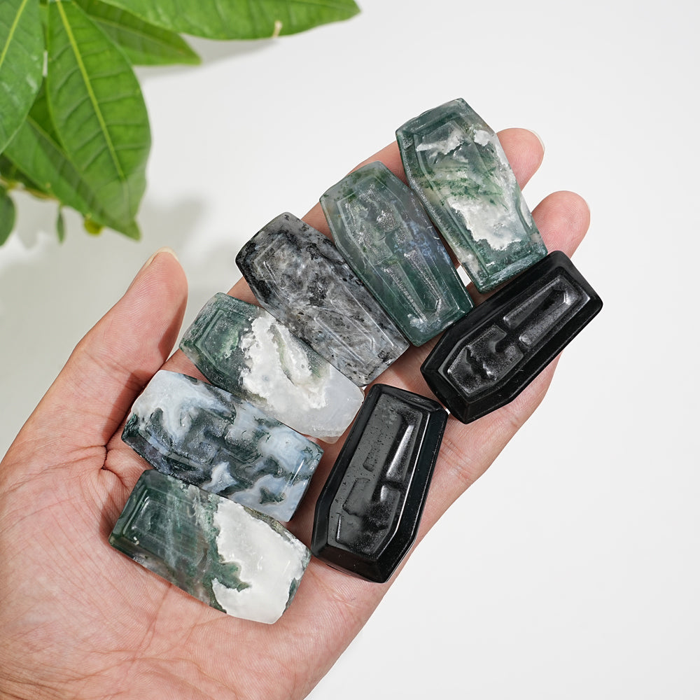 Natural Coffin Crystal Carving