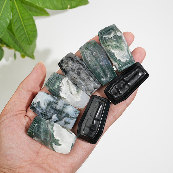 Natural Coffin Crystal Carving