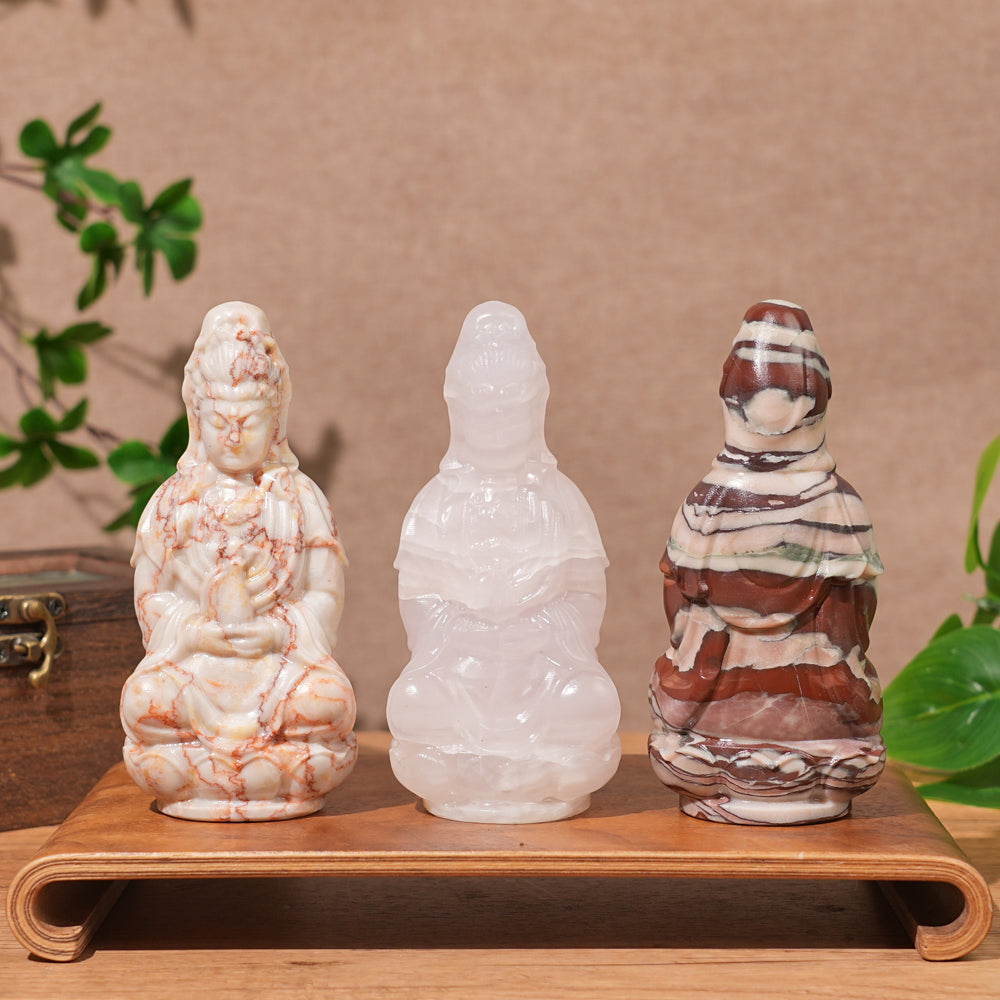 Natural Crystal Carving Guanyin